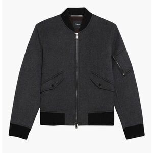 Theory Men's Gray Bomber Jacket